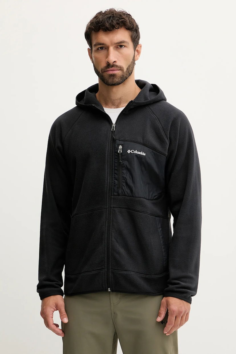 Mikina Columbia Full-Zip Fleece Hoodie Fast Trek Čierna | 2135701