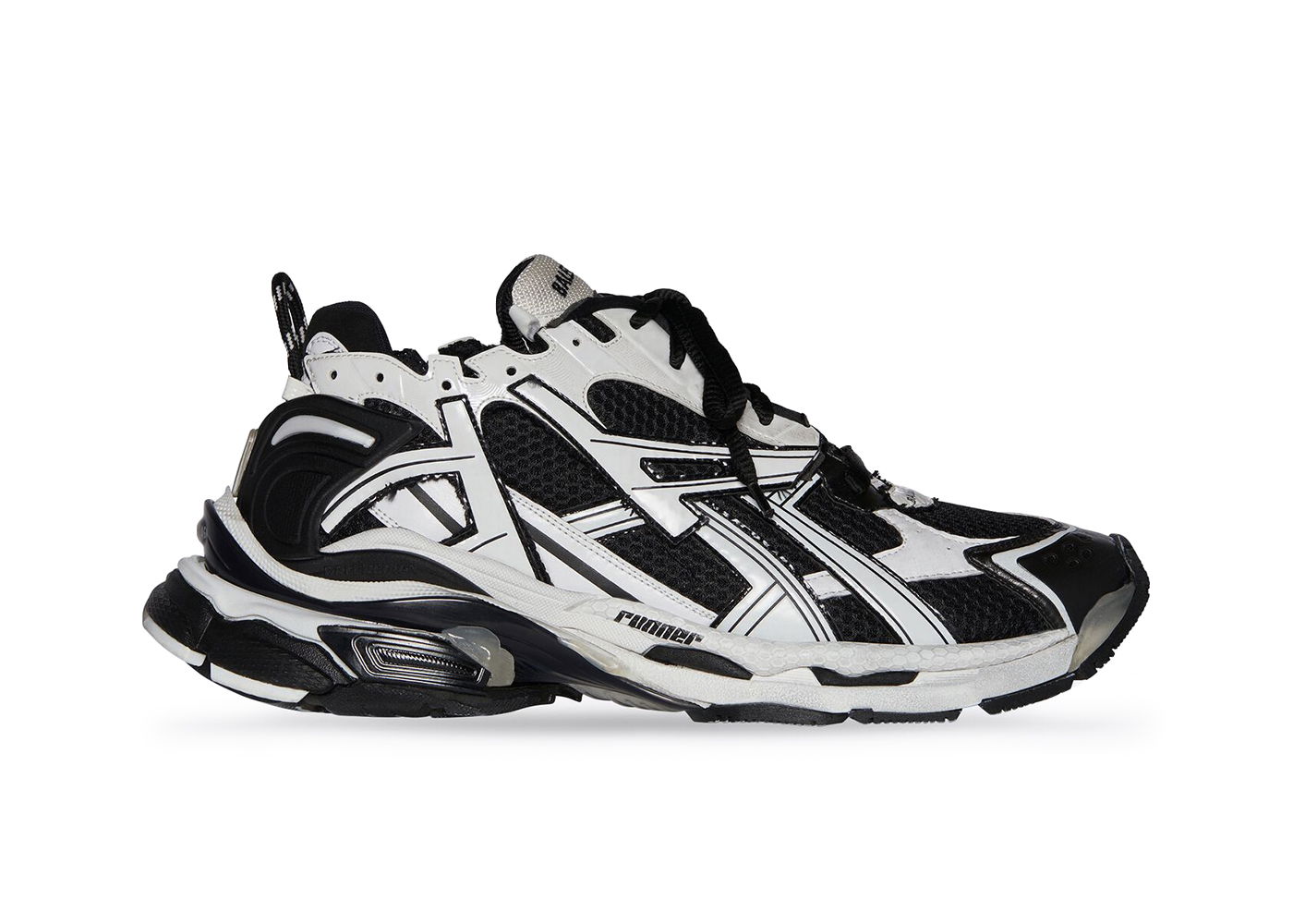 Tenisky a topánky Balenciaga Runner White Black White W Čierna | 677402W3RB29010, 0