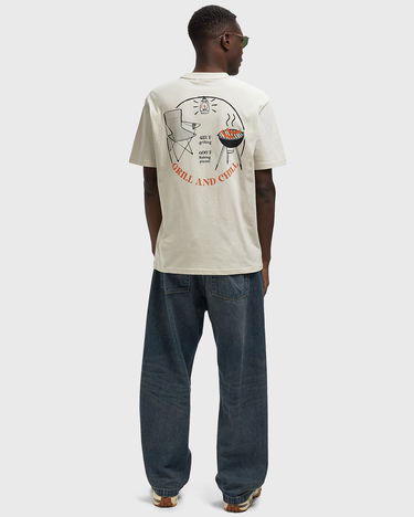 Tričko Napapijri Short Sleeve T-Shirt Yukis Wavy Logo Béžová | NP0A8925N1J1, 1