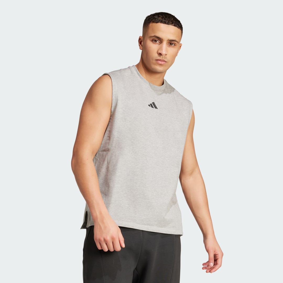 Tielko adidas Performance D4T X Sleeveless Tee Šedá | KB9831, 0