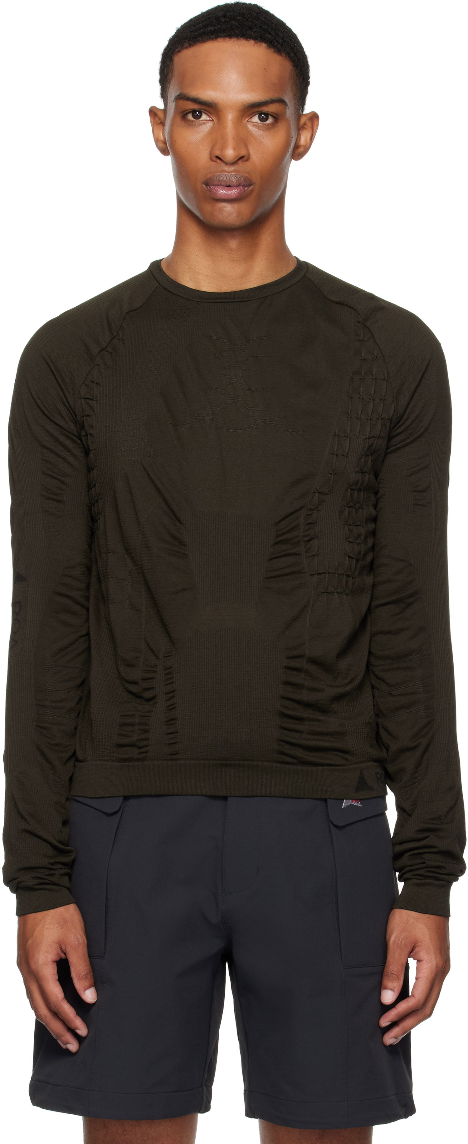 Sveter ROA ROA 3D Knit Long Sleeve Sweater Zelené | RBMW0405YA48, 0
