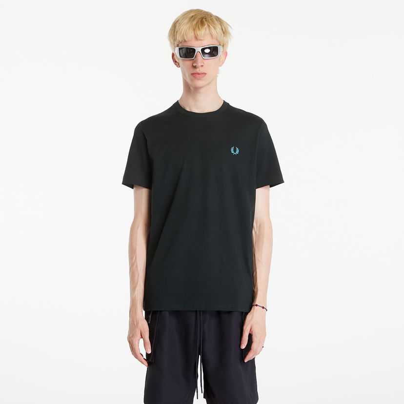 Tričko Fred Perry Crew Neck T-Shirt Night Green/ Ocean Zelené | M1600 W64