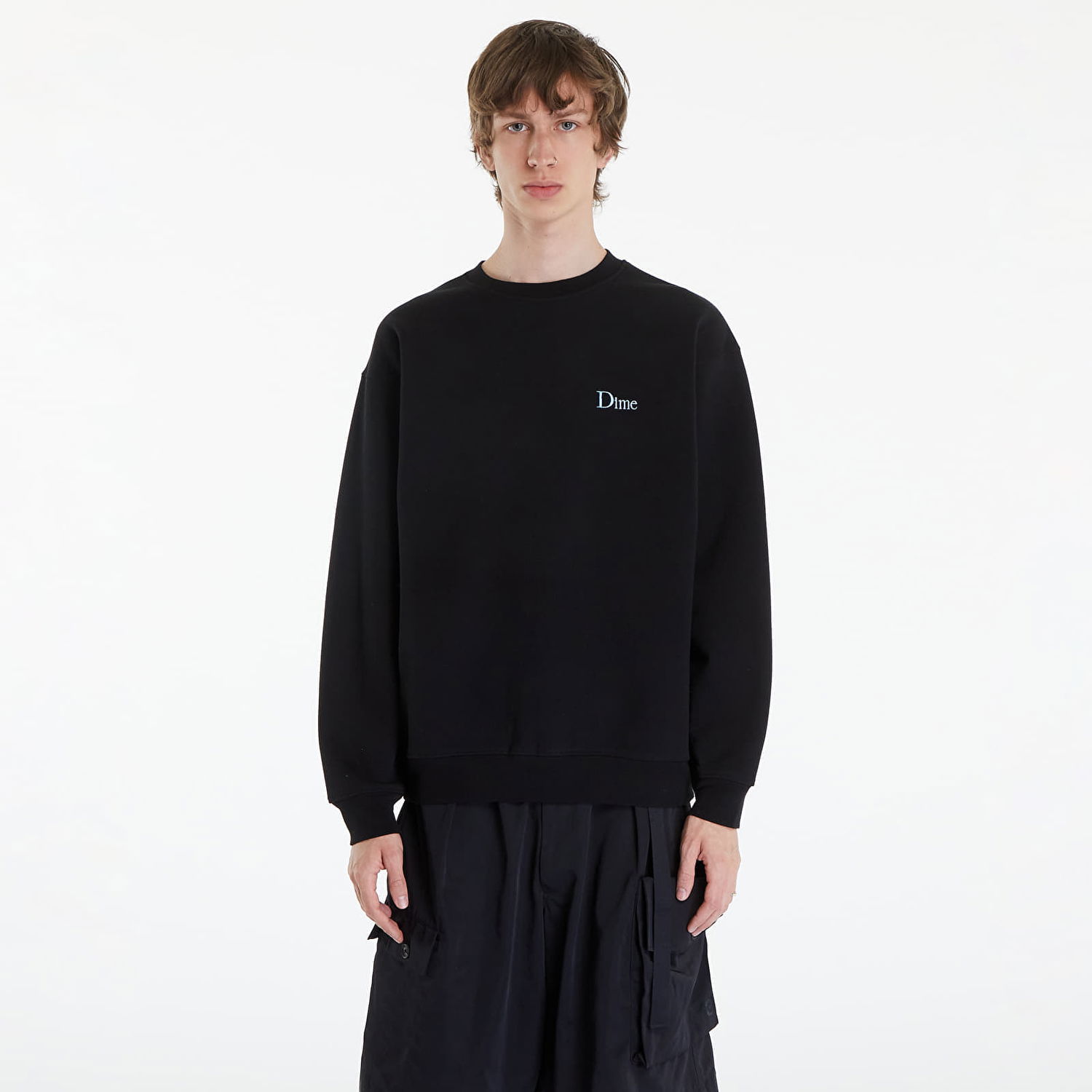 Mikina Dime Classic Small Logo Crewneck Black Čierna | DIMESP24D210BLK, 0