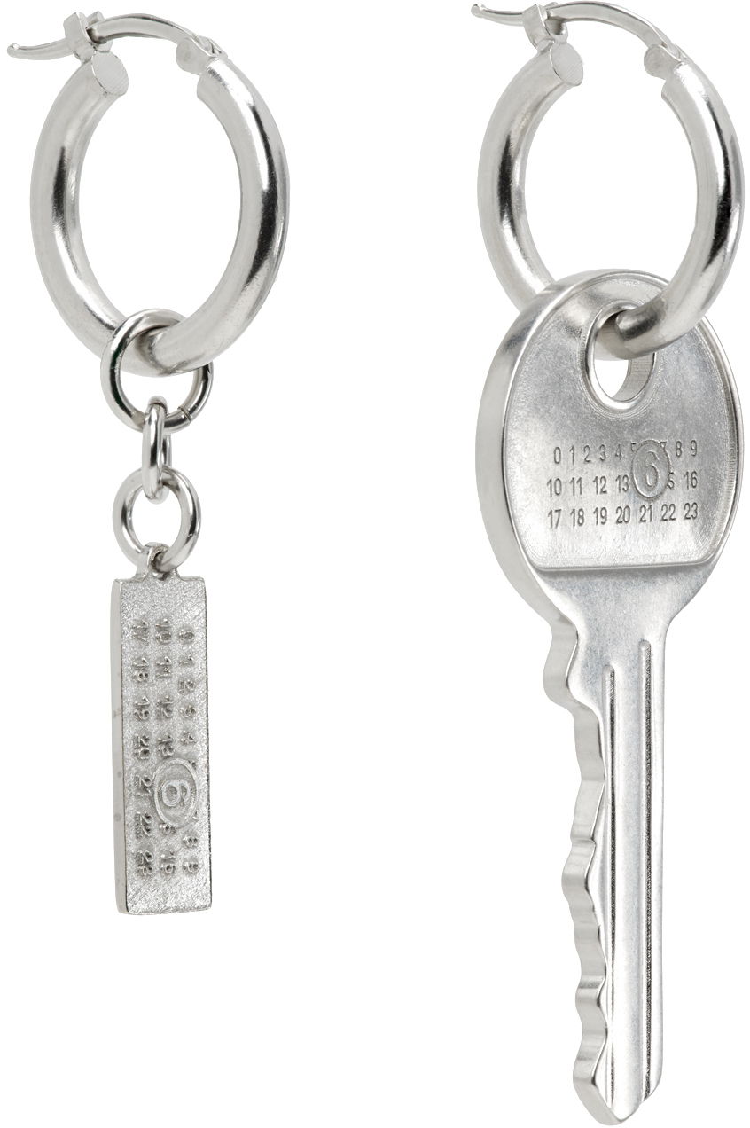 Náušnice Maison Margiela Key Earrings Metalická | SM7VG0075 P7105, 1