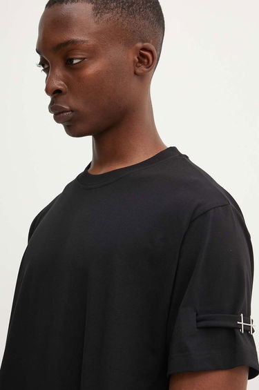 Tričko HELIOT EMIL Black Buckle Detail T-Shirt Čierna | PREAW24.M.09.119, 9