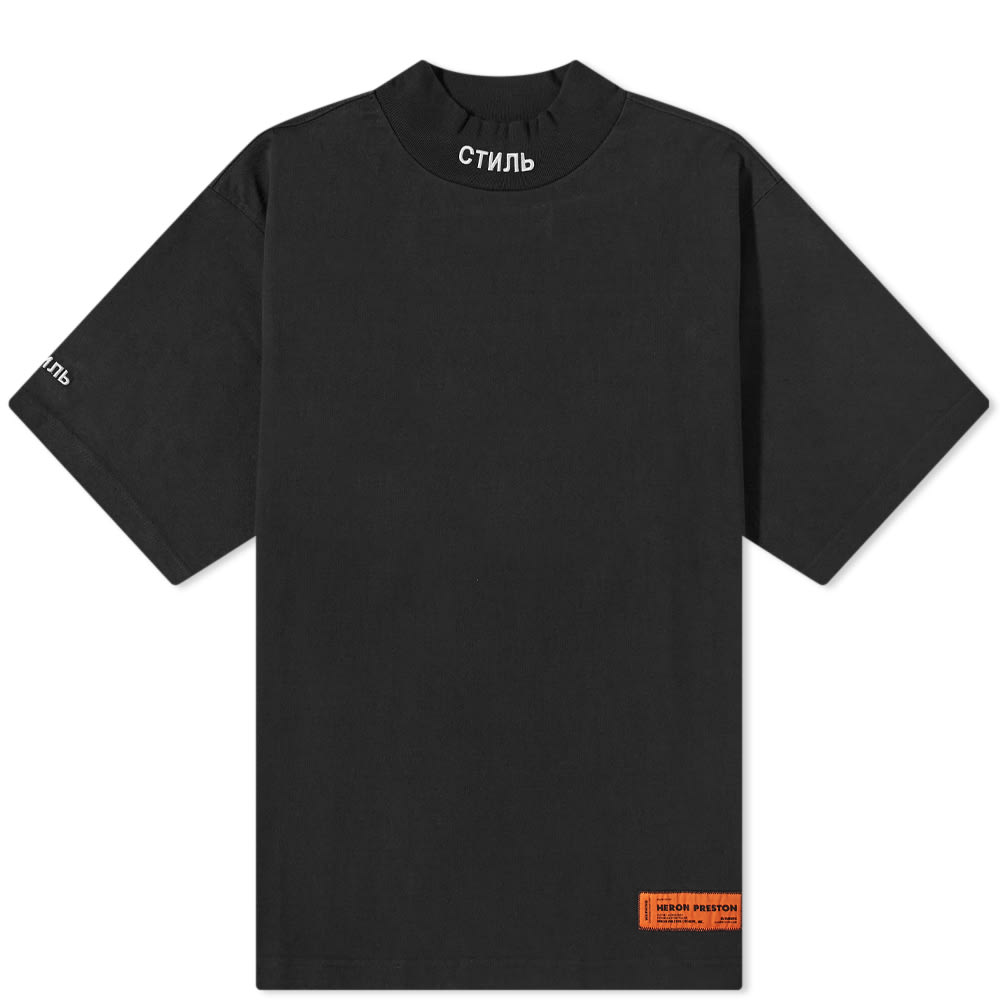 Tričko HERON PRESTON Regular Turtleneck CTNMB Tee Čierna | HMAA021F21JER0021001, 0