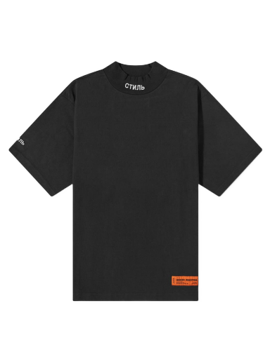 Tričko HERON PRESTON Regular Turtleneck CTNMB Tee Čierna | HMAA021F21JER0021001