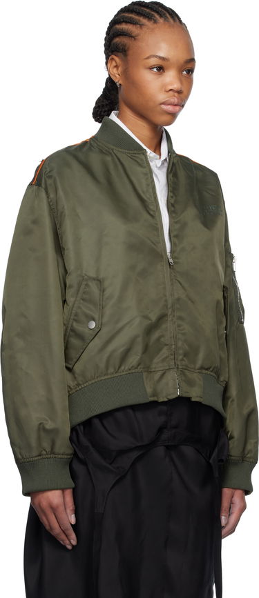 Bomber bunda Maison Margiela MM6 Maison Margiela Spliced Bomber Jacket Zelené | S52AM0315 M35257, 1