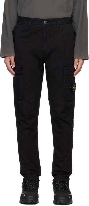 Cargo nohavice Stone Island Stone Island Supima Cotton Twill Stretch-TC Cargo Pants Čierna | K1S153100304S0010, 0