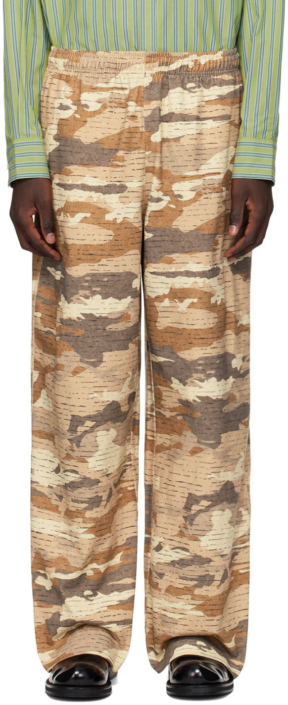 Tepláky Acne Studios Camo Sweatpants Béžová | CK0106-