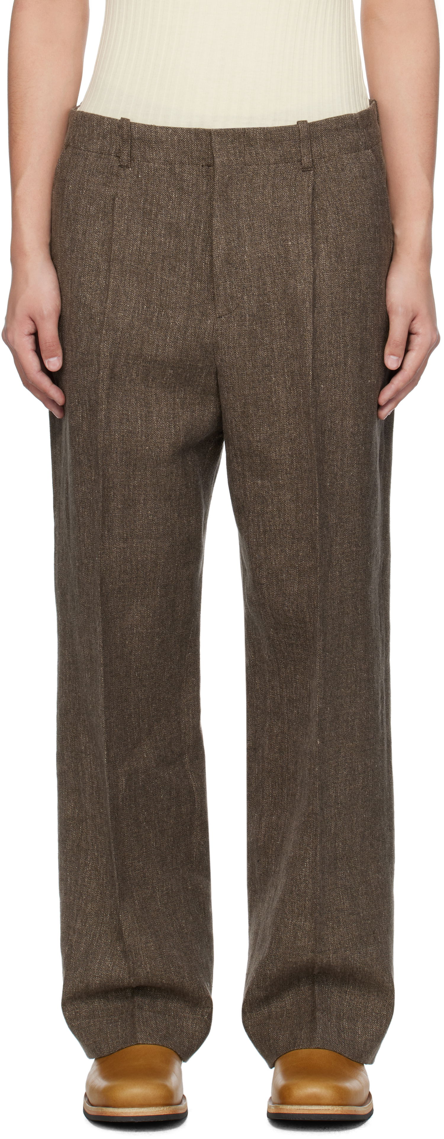 Nohavice OUR LEGACY Our Legacy Borrowed Chino Trousers Hnedá | M2254BTC, 0