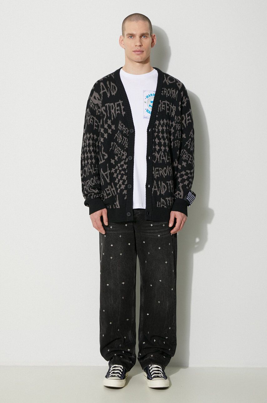 Sveter Ksubi Cardigan Heroism Čierna | MPS24KW005, 1