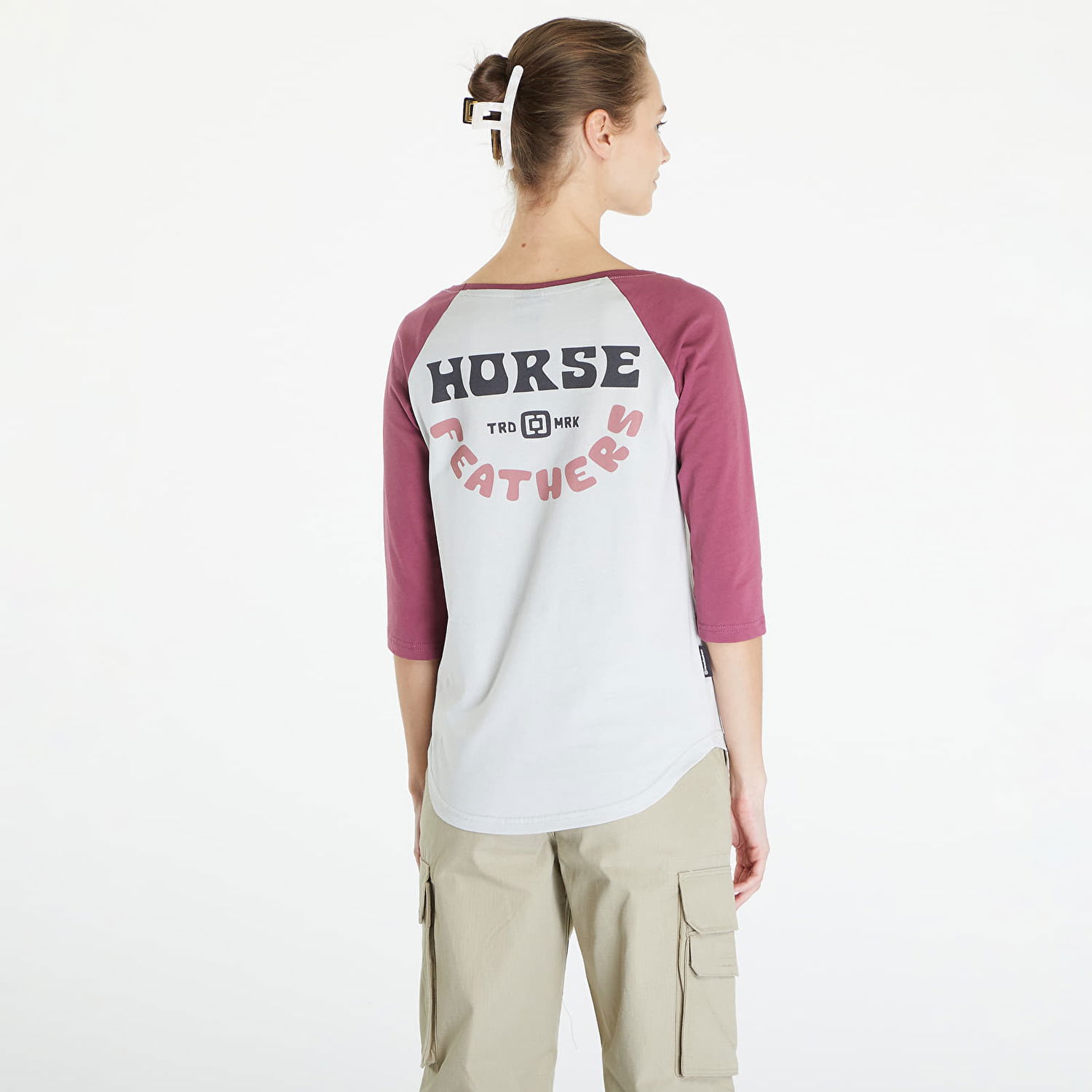 Tričko Horsefeathers Oly Top Cement Šedá | SW894G, 1
