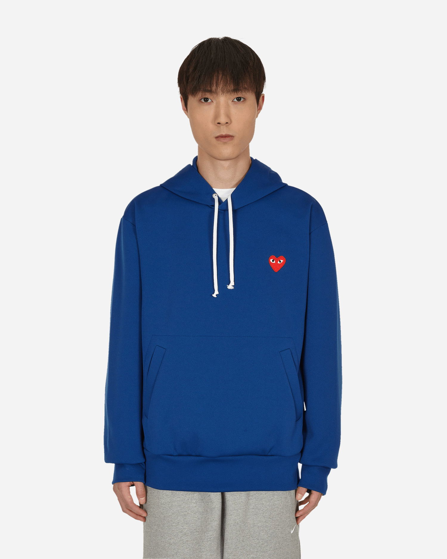 Mikina Comme des Garçons Heart Patch Hoodie Navy | P1T174 2, 0