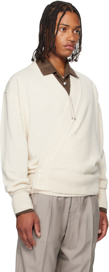 Sveter LEMAIRE Lemaire Wrap Cardigan Biela | TO1476 LK1028, 1