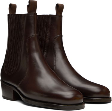 Oblečenie LEMAIRE Lemaire Leather Chelsea Boots Hnedá | FO0149 LL0106, 3