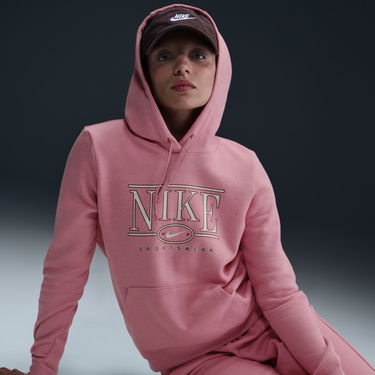 Mikina Nike Club Fleece Standard Hoodie Ružová | IB1992-699, 2