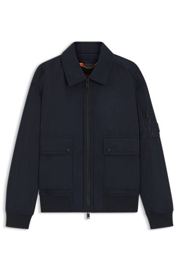 Bomber bunda BOSS Bomber Jacket with Detachable Liner Navy | 50543492, 0
