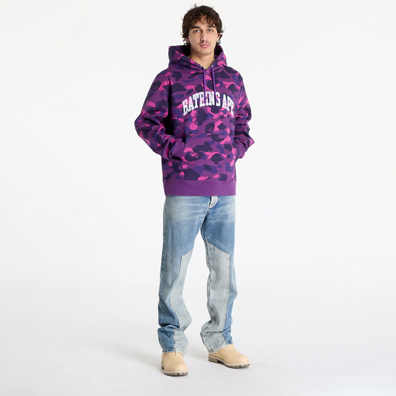 Camo Print Pullover Hoodie