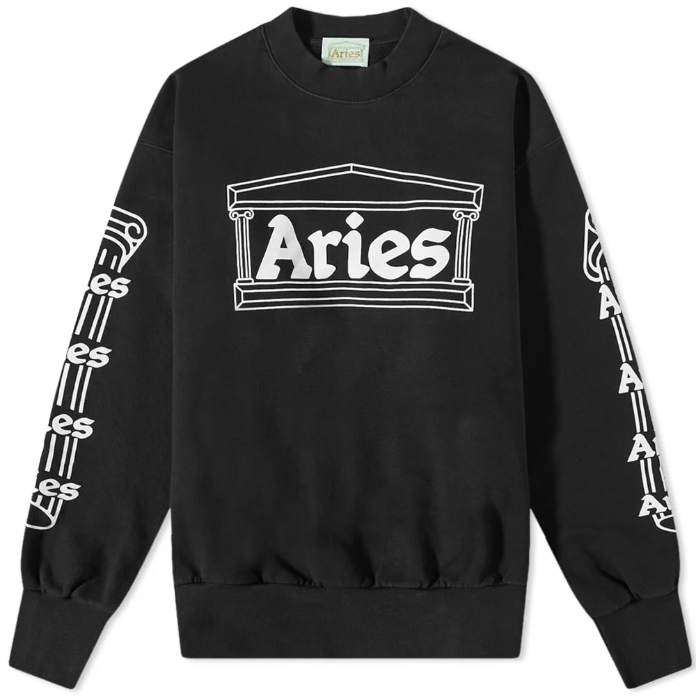 Mikina Aries Column Crew Sweatshirt Čierna | COAR20001-BLK, 0
