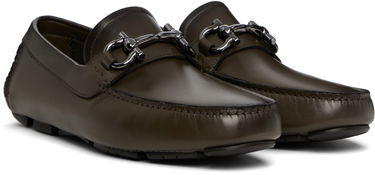 Oblečenie FERRAGAMO Salvatore Ferragamo Gancini Ornament Driver Loafers Zelené | 778796, 3