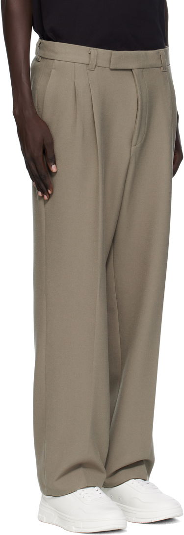 Nohavice BOSS Relaxed Fit Double Pleat Trousers Zelené | 50551532, 2