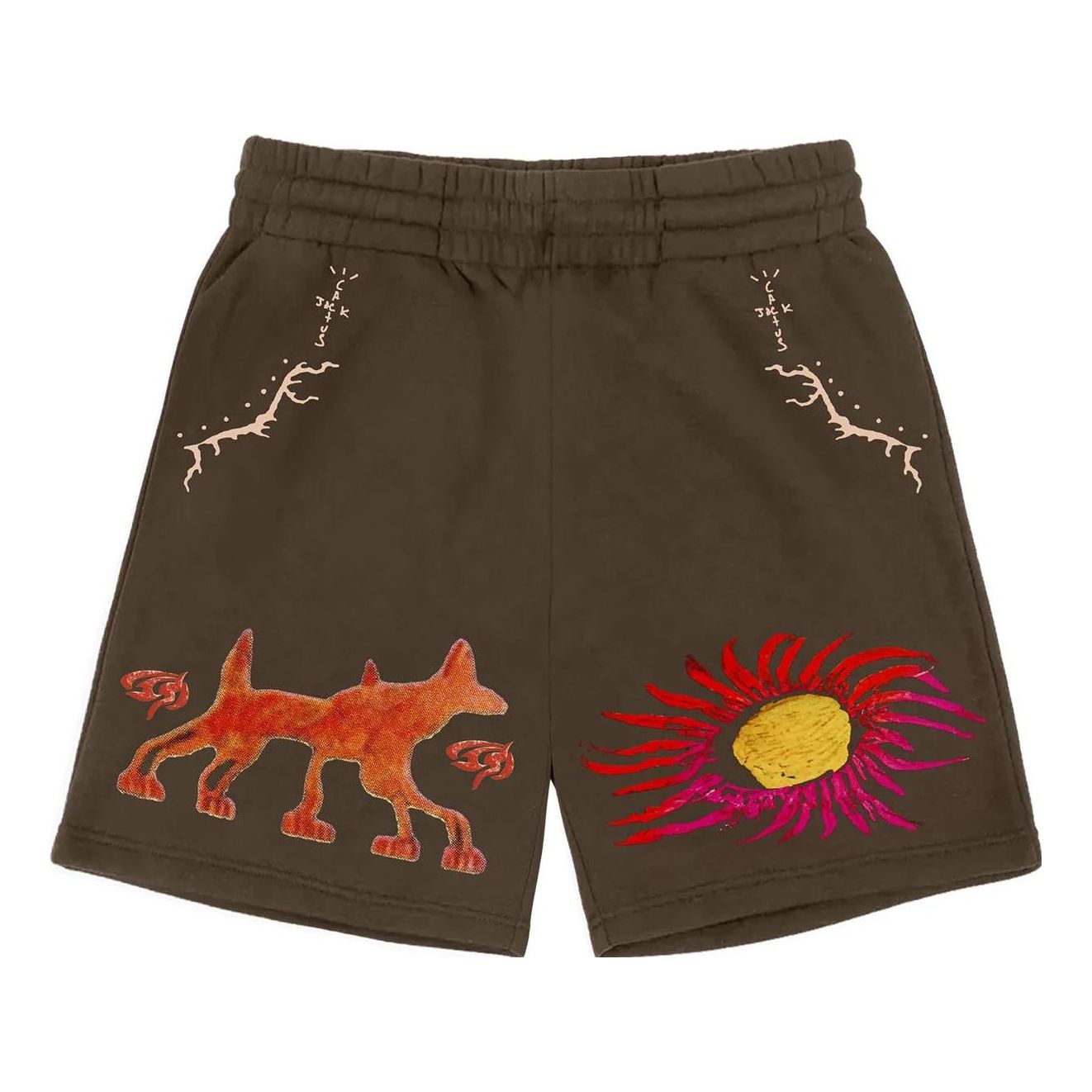 Šortky Cactus Jack by Travis Scott Travis Scott Cactus Jack Sun Shorts Hnedá | CJFN-SS91, 0