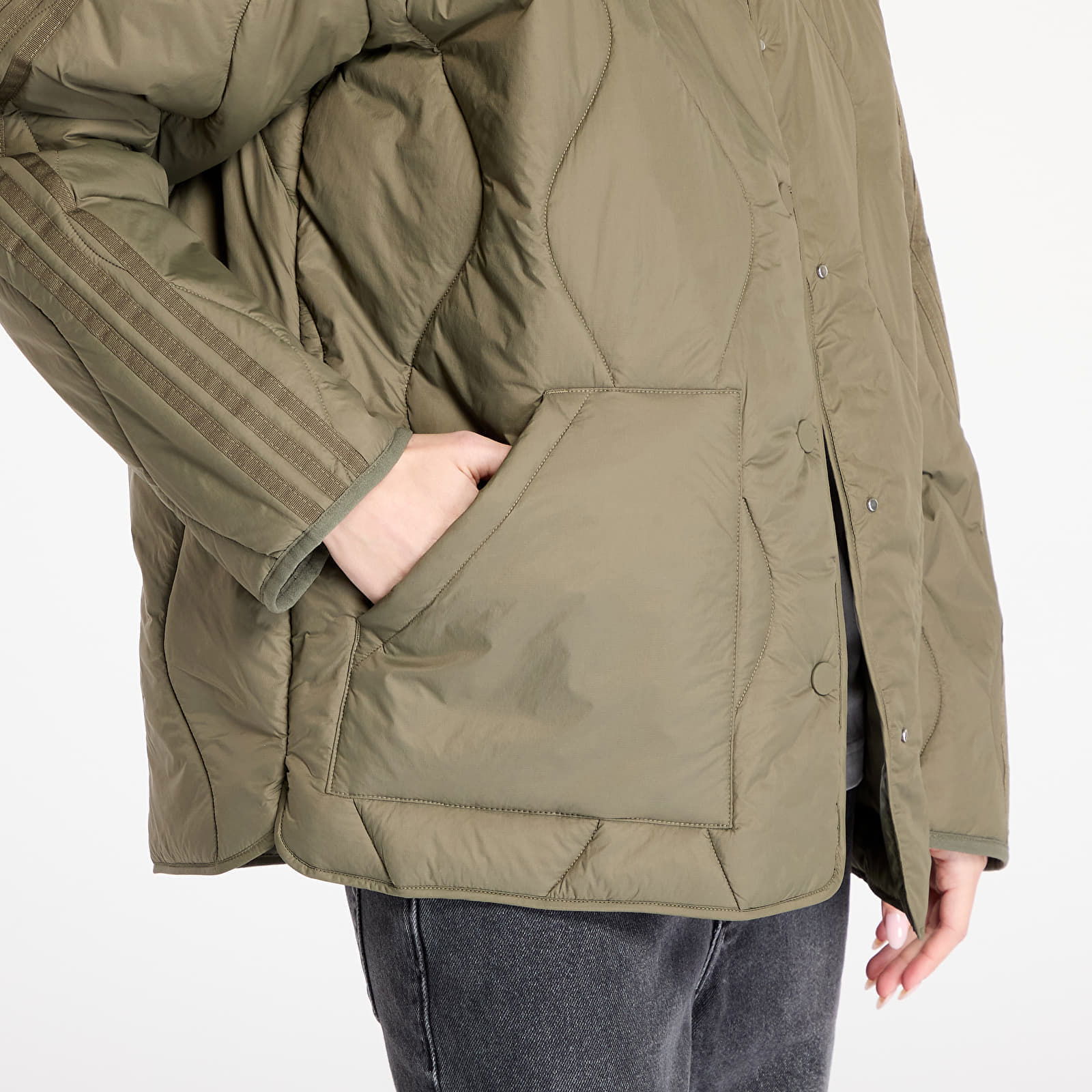 Quilted Liner Jacket Olive Strata