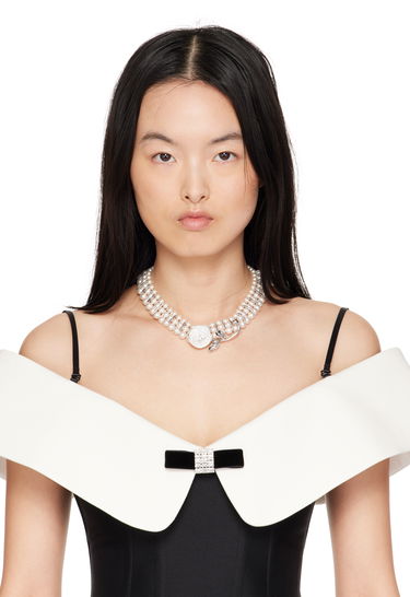 Náhrdelník SHUSHU/TONG SHUSHU/TONG YVMIN Edition Rose Layers Pearl Necklace Biela | 25603SLV00NN, 1