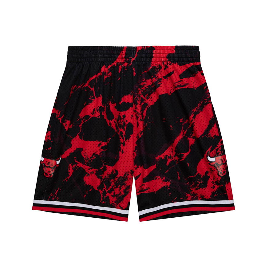 Šortky Mitchell & Ness NBA Chicago Bulls Team Marble Swingman Shorts Čierna | PFSW1279-CBU97PPPBLCK, 0