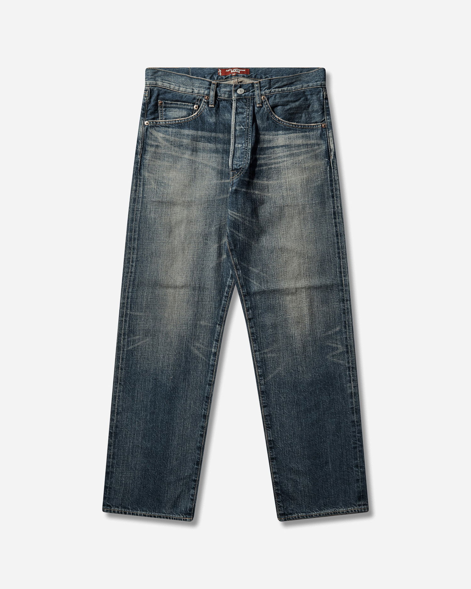 Džínsy Junya Watanabe Junya Watanabe Man Selvedge Faded Denim Pants Modrá | WP-P216-W25 1, 1