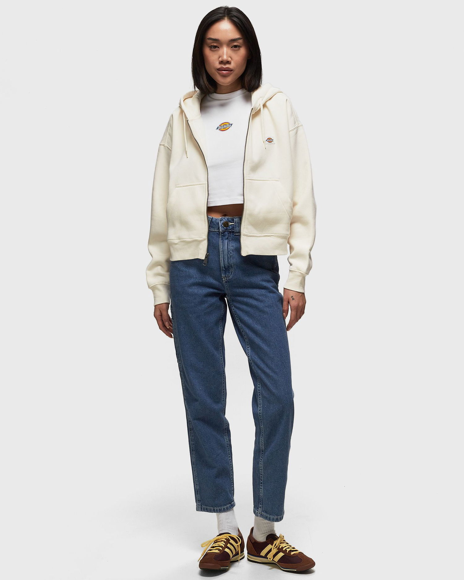 Mikina Dickies Oakport Zip Hoodie Zelené | 0A4Y1Z, 1