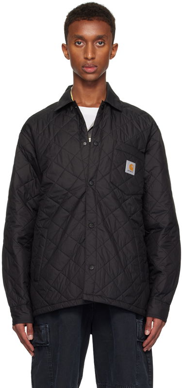 Prešívaná bunda Carhartt WIP Quilted Shirt Jacket Čierna | I034363, 0