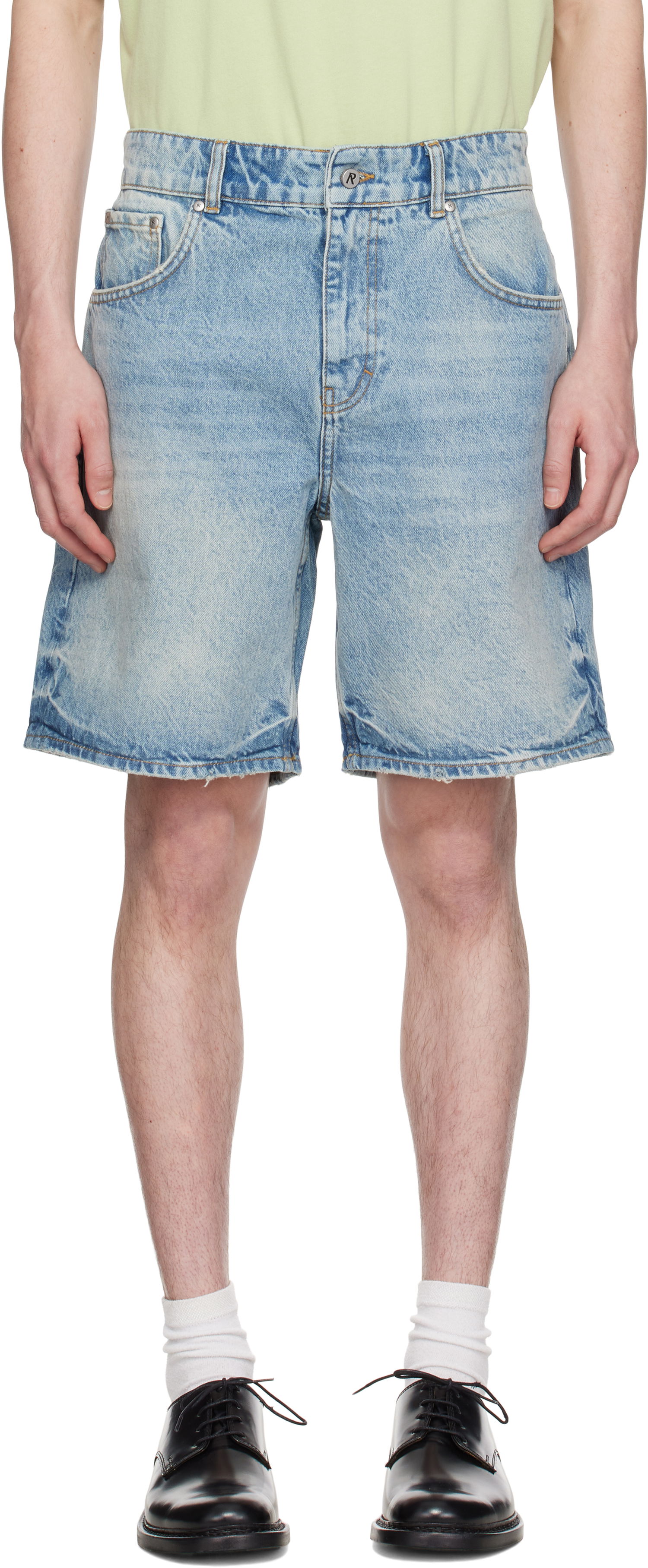 Šortky Represent Clo Represent R10T Tailored Denim Shorts Modrá | MLM61038, 0