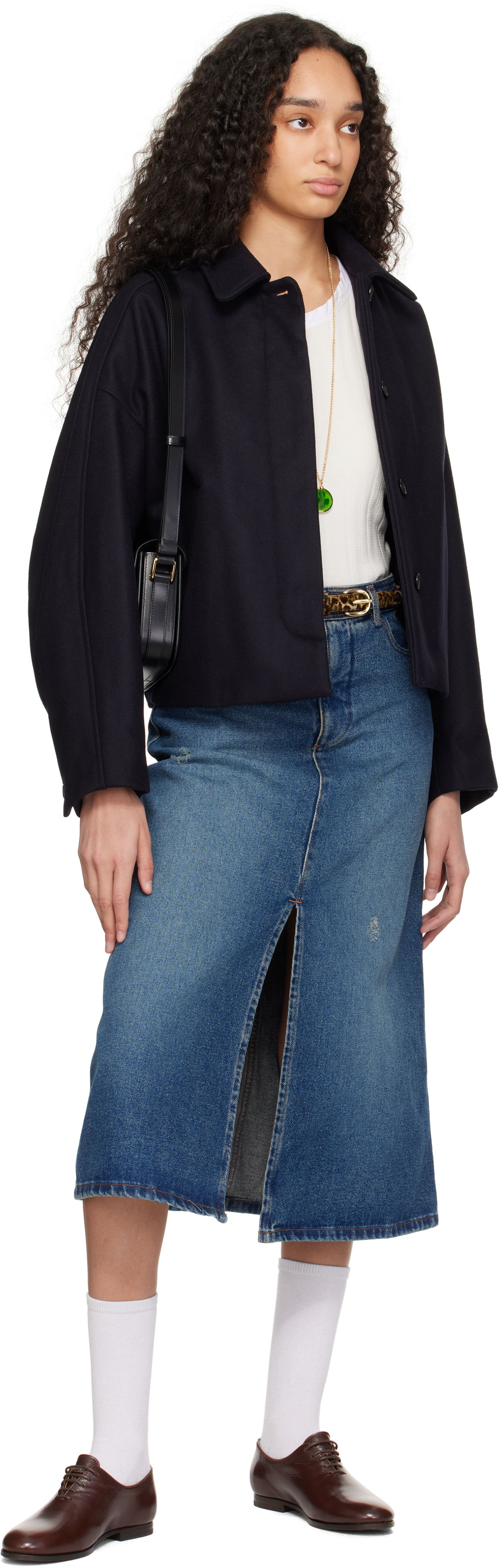 A.P.C. Rosette Calf Hair Belt