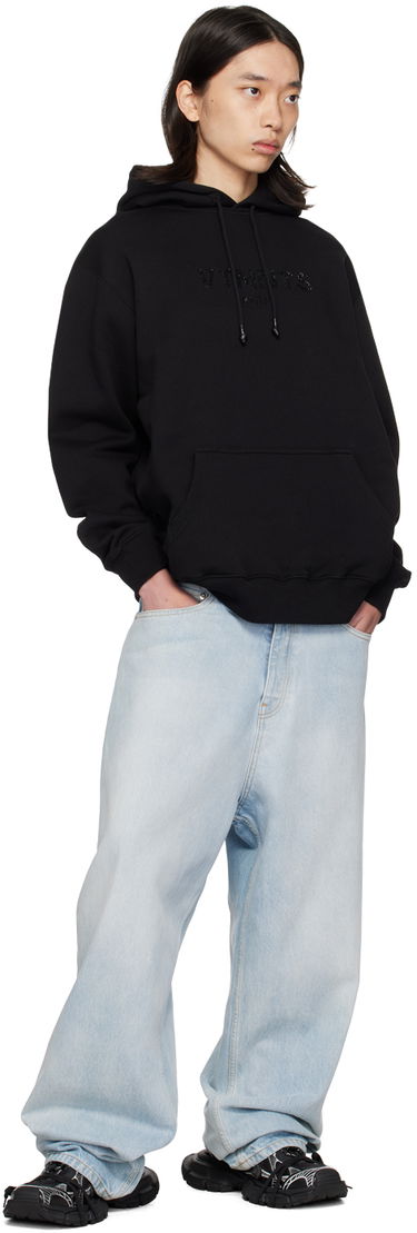 Mikina VETEMENTS Crystal Logo Hoodie Čierna | VL22HD300B, 3