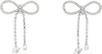 Blumarine Crystal Bow Drop Earrings