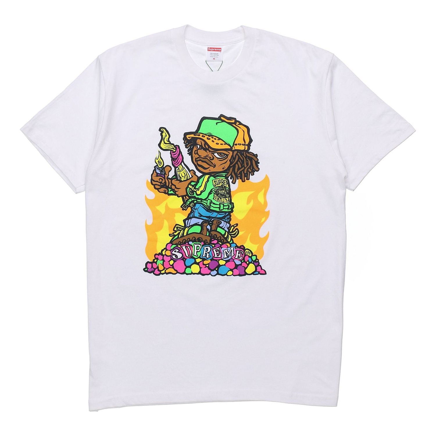 Tričko Supreme Kids Molotov Graphic Short Sleeve T-Shirt Biela | SUP-SS19-721, 0