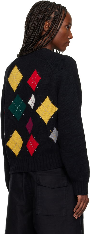Sveter YMC Atomic Argyle Pattern Cardigan Rôznofarebný | Q8ZAC, 2