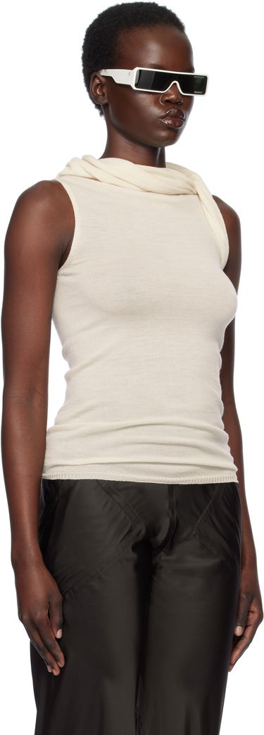 Tielko Rick Owens Rick Owens Hollywood Banded Tank Top Béžová | RP01E7666 M, 1