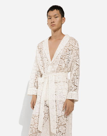 Bunda Dolce & Gabbana Lace Robe Biela | G2TT0TFLM55W0111, 3
