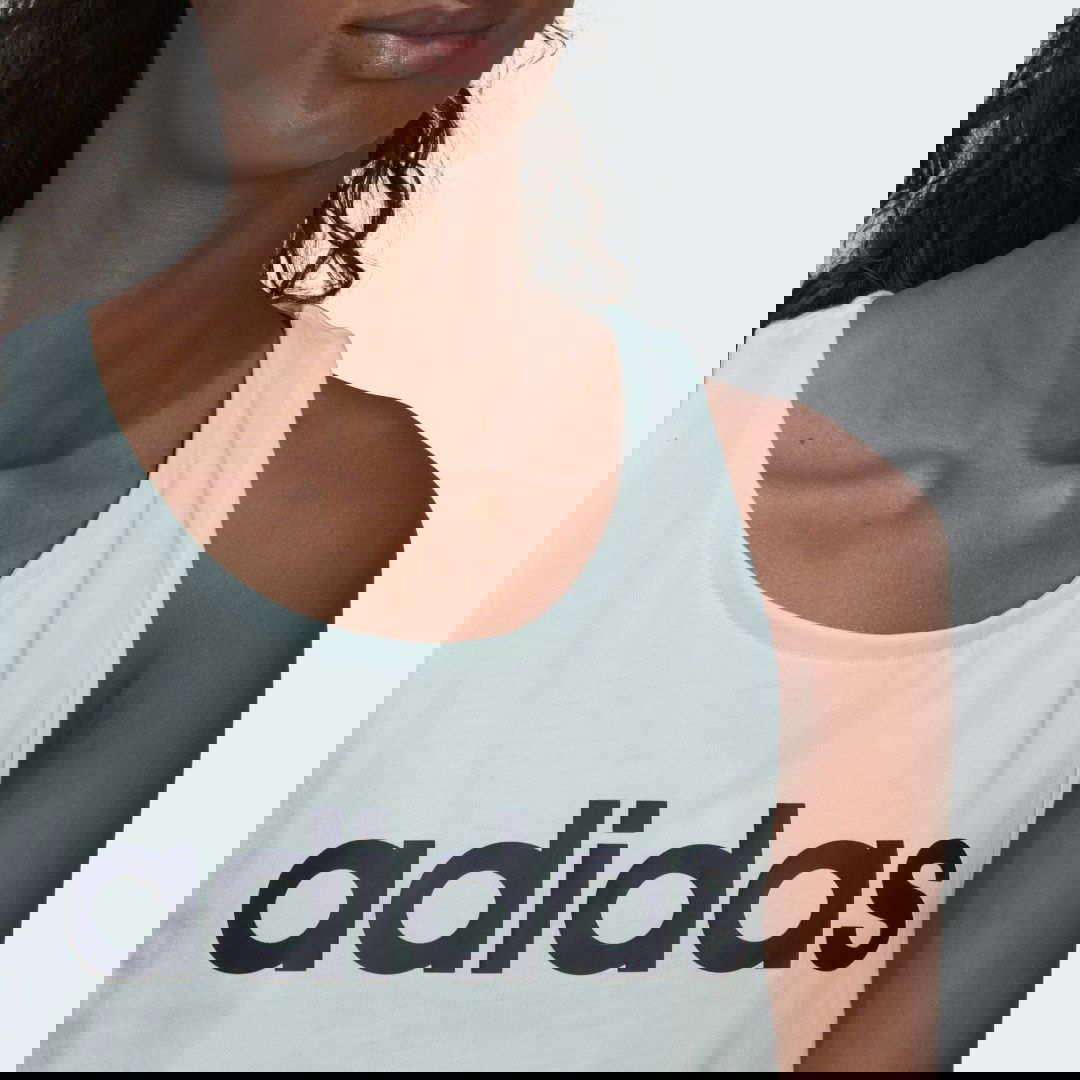 Tielko adidas Originals LOUNGEWEAR Essentials Loose Logo Tank Top Tyrkysová | HD1683, 1