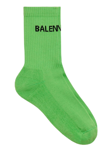 Ponožky Balenciaga Logo Socks Zelené | 585526479B03760