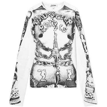 Tričko Jean Paul Gaultier Trompe L'Oeil Long Sleeve Top Rôznofarebný | 24-25-U-TO182-J546-0100, 0