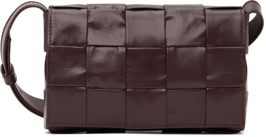 Taška cez rameno Bottega Veneta Bottega Veneta Small Cassette Bag Vínová | 717587-VCQ71, 0