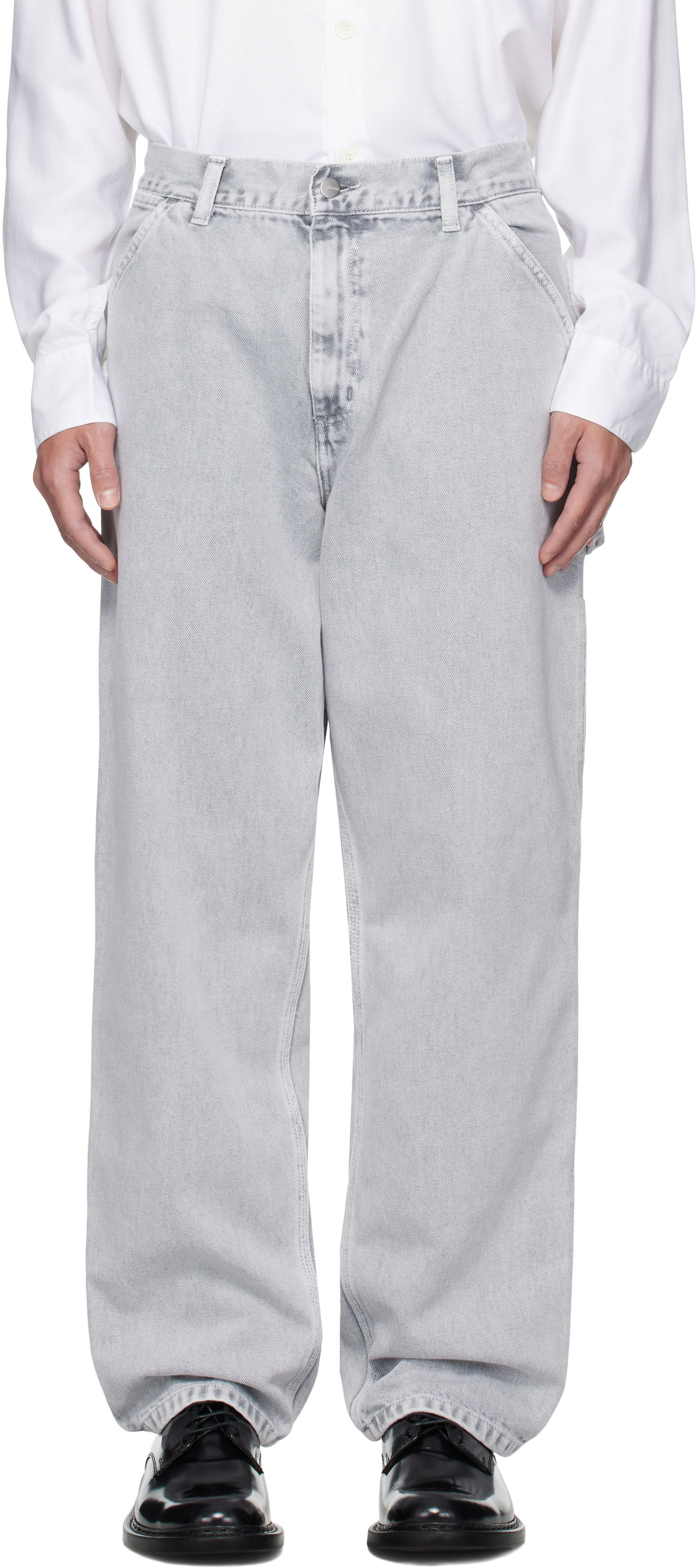 Džínsy Carhartt WIP Carhartt WIP Single Knee Jeans Šedá | I035826, 0