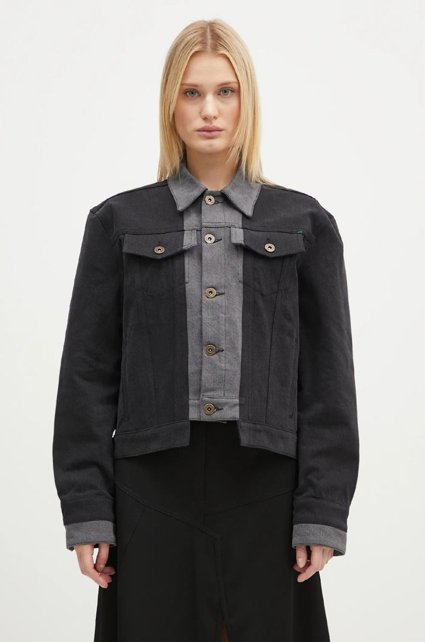 Bunda JW Anderson JW Anderson Layered Denim Jacket Čierna | DJ0034.PG1657.938, 0