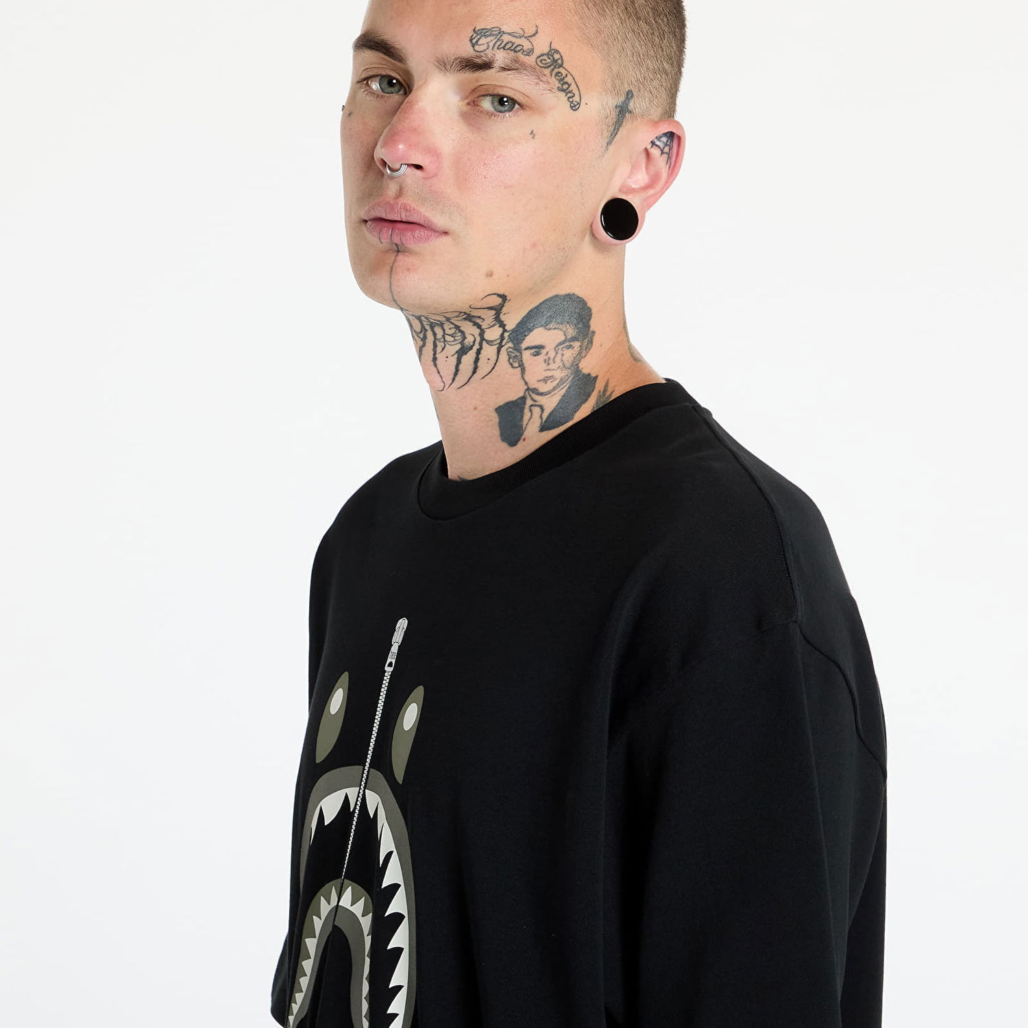 Tričko BAPE Shark Tee 2 Black Čierna | 001TEK701312M BLK, 1