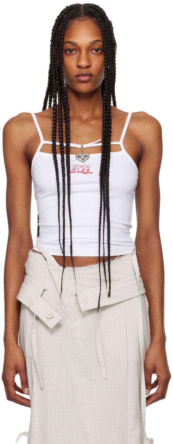 Tielko Ottolinger Ottolinger Charmed Tank Top Biela | 1503803, 0