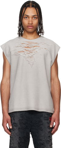 Diesel S-Rub-SL Distressed Tank Top